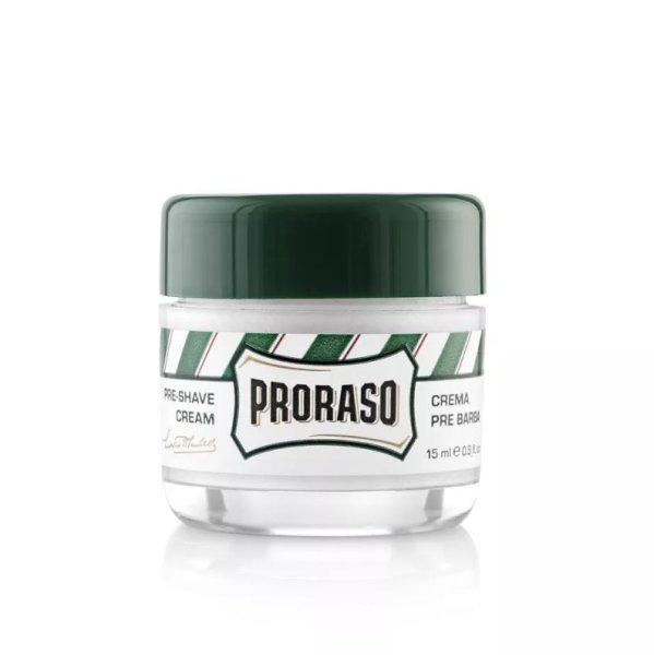 Proraso Utazási frissítő krém borotválkozás
előtt és után Green Eukalyptus (Pre-Shave Cream) 15 ml