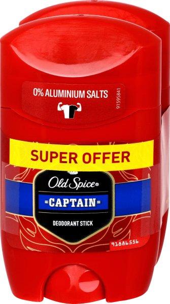 Old Spice Szilárd dezodor készlet Captain 2 x 50 ml