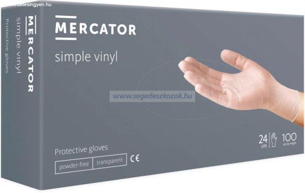 MERCATOR simple vinyl kesztyű S-es púdermentes (Utolsó darabos akció!)
Lejárat: 2024.10.