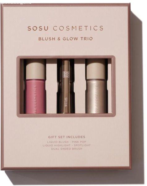 SOSU Cosmetics Dekor-kozmetikai ajándékcsomag Blush & Glow Trio