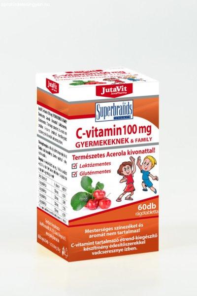 Jutavit c-vitamin 100mg gyerek és family acerola kivonattal 60 db