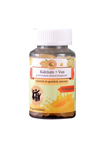 Sun Moon kalcium+vas étrend-kiegészítő gumivitamin 30 db