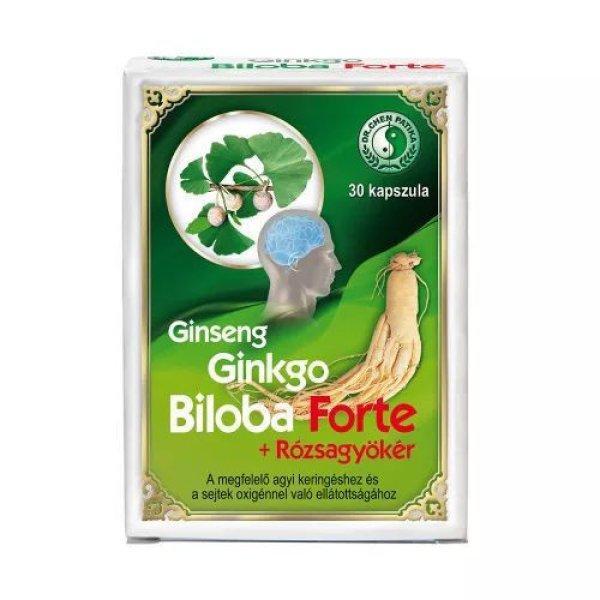 Dr.chen ginseng ginkgo b. forte+rózsagyökér kapszula 30 db