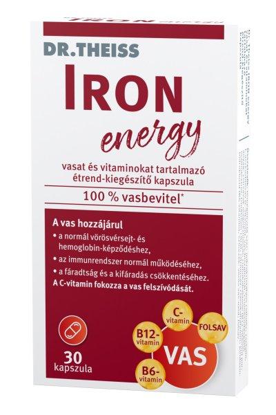 Dr.Theiss iron energy vasat és vitaminokat tartalmazó étrend-kiegészítő
kapszula 30 db