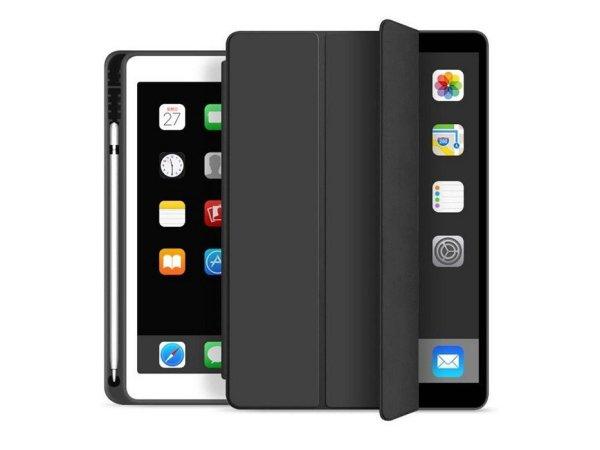 Apple iPad 10.2 (2019/2020/2021) tablet tok (Smart Case) on/off funkcióval,
Apple Pencil tartóval - Tech-Protect - fekete (ECO csomagolás)