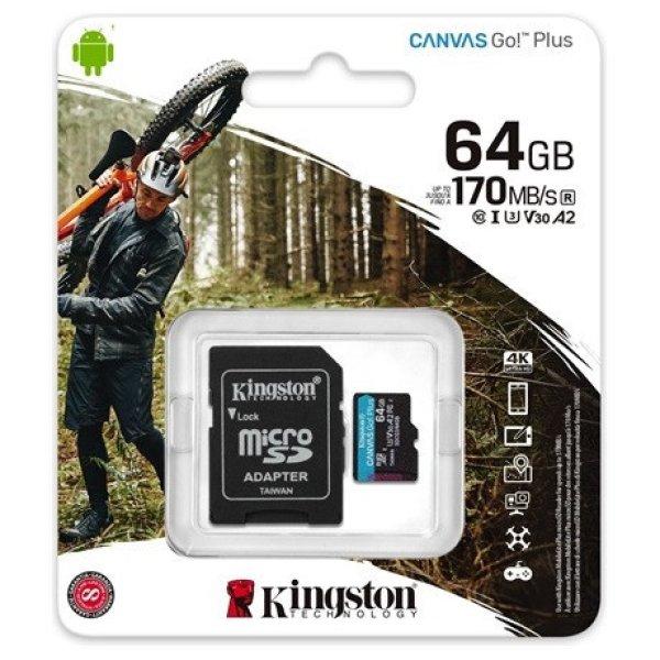 Kingston SDCG3/64GB memóriakártya + adapter