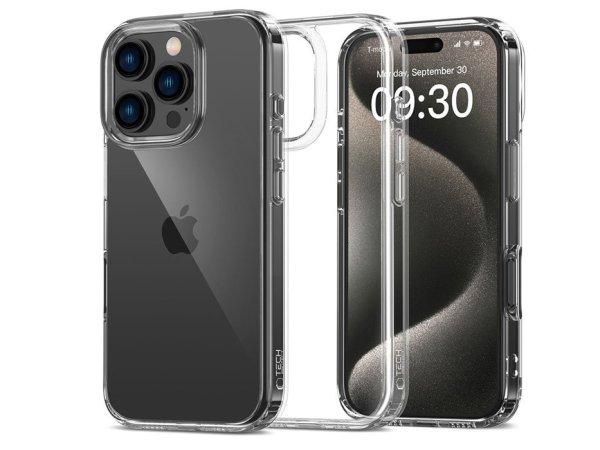 Tech-Protect FlexAir Hybrid szilikon tok - Apple iPhone 16 Pro - átlátszó