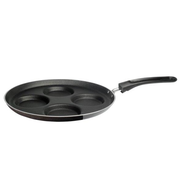 Tefal D5292072 palacsintasütő 25cm 4db tükörtojás vagy pancake
mélyedéssel