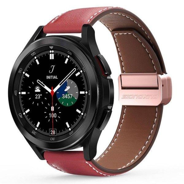 DUX DUCIS YA - valódi bőr szíj Samsung Galaxy Watch / Huawei Watch / Honor
Watch (22mm-es szíj) piros