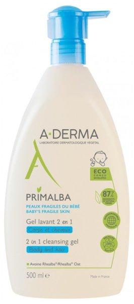 A-DERMA Tisztító zselé csecsemőknek 2 az 1-ben Primalba
(2in1 Cleansing Gel) 500 ml