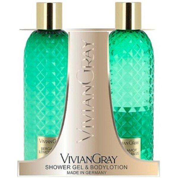 Vivian Gray Kozmetikai testápoló készlet Bergamot & Lemongrass
(Shower Gel & Body Lotion)