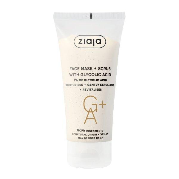 Ziaja Peeling maszk glikolsavval (Face Mask + Scrub) 55 ml