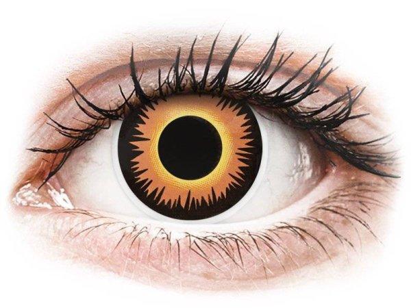 ColourVUE Crazy Lens Orange Werewolf - dioptria nélkül (2 db lencse)