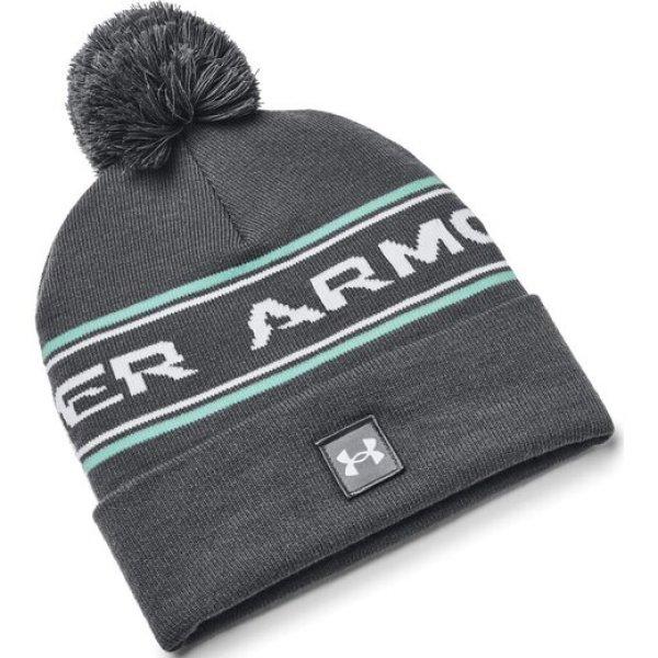 Téli sapka Under Armour UA Men's Halftime Pom Winter Beanie Grey