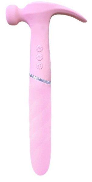 Sweet Hammer vibráló dildó 17 x 4cm rózsaszínű