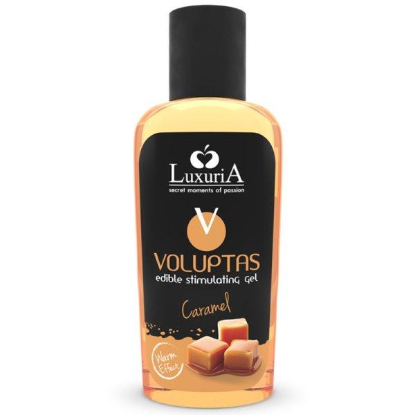 LUXURIA VOLUPTAS EHETŐ MASSZÁZSGÉL MELEGÍTŐ HATÁSÚ - KARAMELL 100 ML