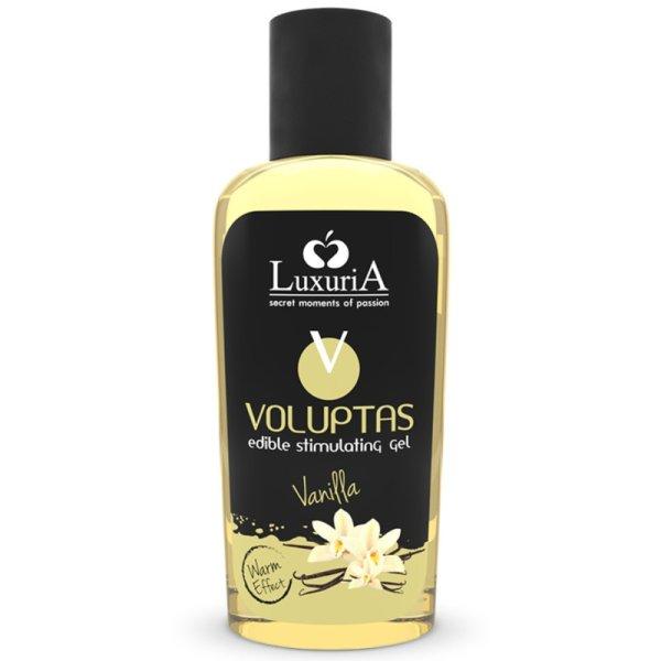 LUXURIA VOLUPTAS EHETŐ MASSZÁZS GÉL MELEGÍTŐ HATÁSÚ - VANÍLIA 100 ML