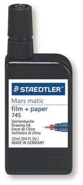 Tustinta, 22 ml, STAEDTLER "Mars® Matic 745 M", fekete