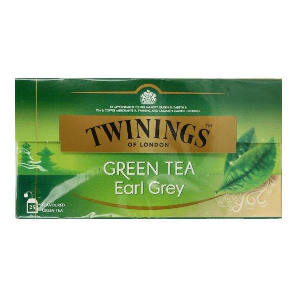 TWININGS EARL GREY ZÖLD TEA 25 DB