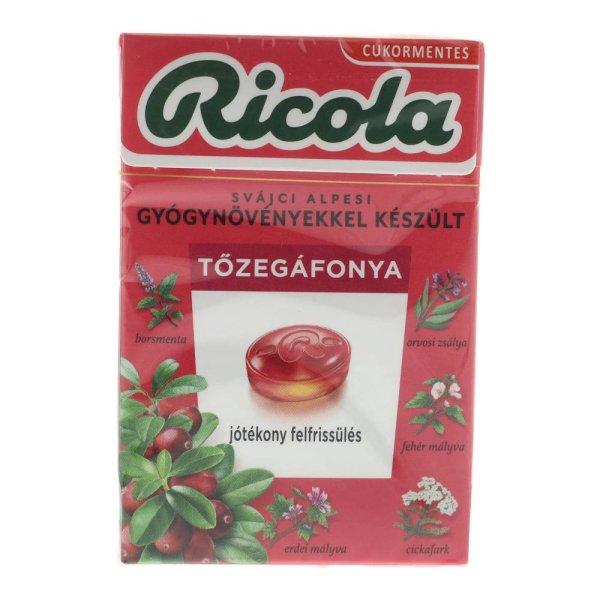 RICOLA CUKORKA TŐZEGÁFONYA CM.