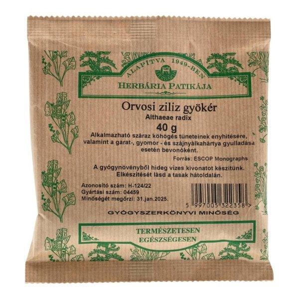 HERBÁRIA ORVOSI ZILÍZ GYÖKÉR TEA 40 G