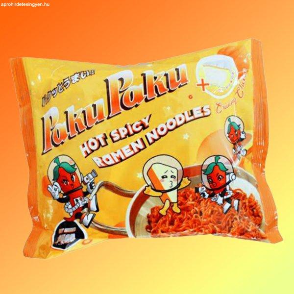 PakuPaku Hot Spicy Cheese sajtos ízű Ramen 140g