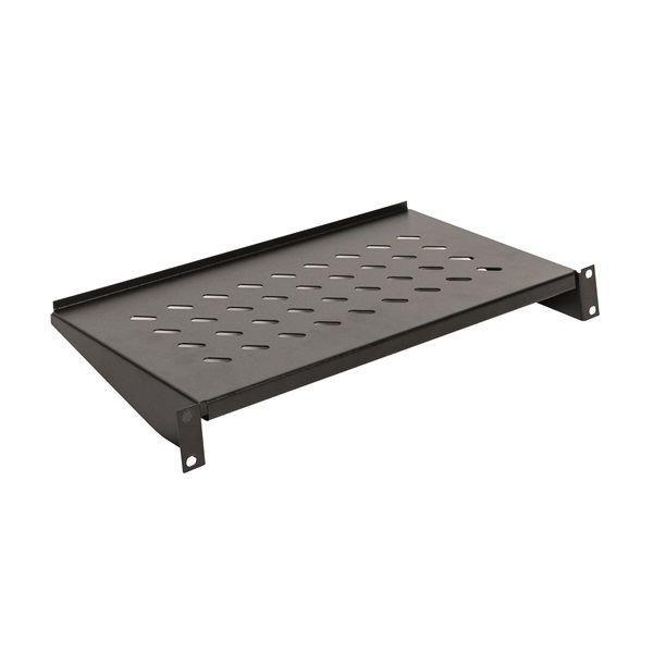 Legrand Rackszekrény Polc - 2U-19", 2 ponton rögzített csavarral, fix,
550mm, Max: 50kg, Black