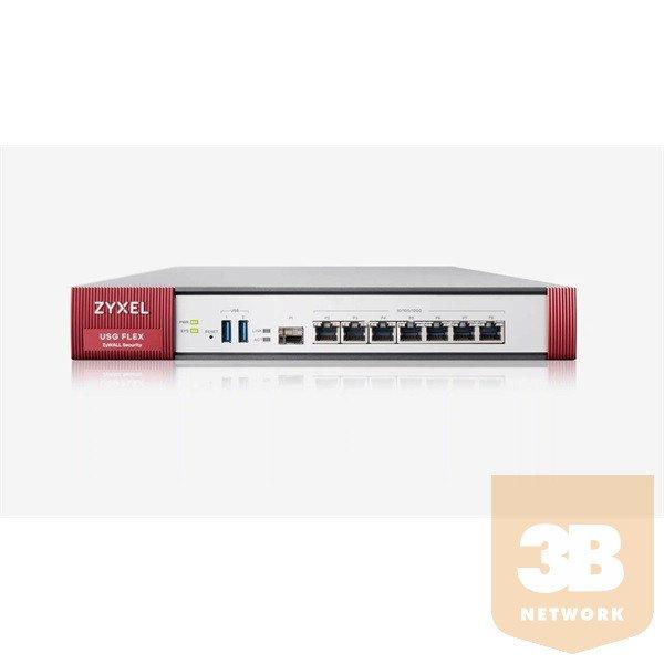 ZYXEL Tűzfal 2xWAN (1000Mbps) 4xLAN/DMZ (1000Mbps) + 1xSFP + 2xUSB + 1év UTM
Bundle, USGFLEX200-EU0102F