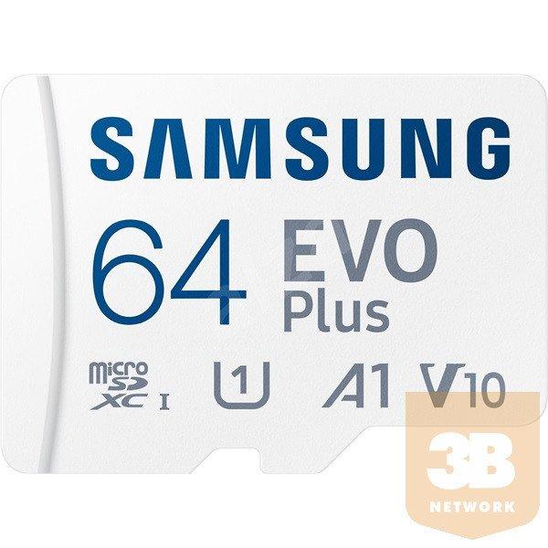 Samsung MicroSD kártya - 64GB MB-MJ64KA/EU (PRO Endurance, Class10, R100/W30,
adapter, 64GB)