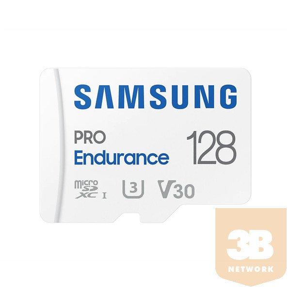 Samsung MicroSD kártya - 128GB MB-MJ128KA/EU (PRO Endurance, Class10, R100/W40,
adapter, 128GB)