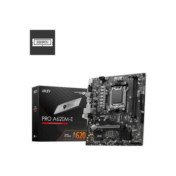 MSI Alaplap AM5 PRO A620M-E AMD A620, mATX