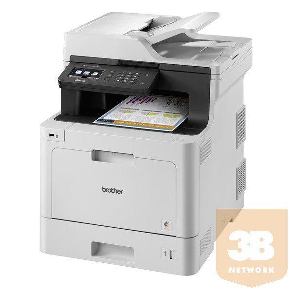 BROTHER Lézer MFP NY/M/S/F MFC-L8690CDW, A4, színes, 31 lap/perc,
WiFi/LAN/USB, ADF, full duplex, 2400x600dpi, 512MB