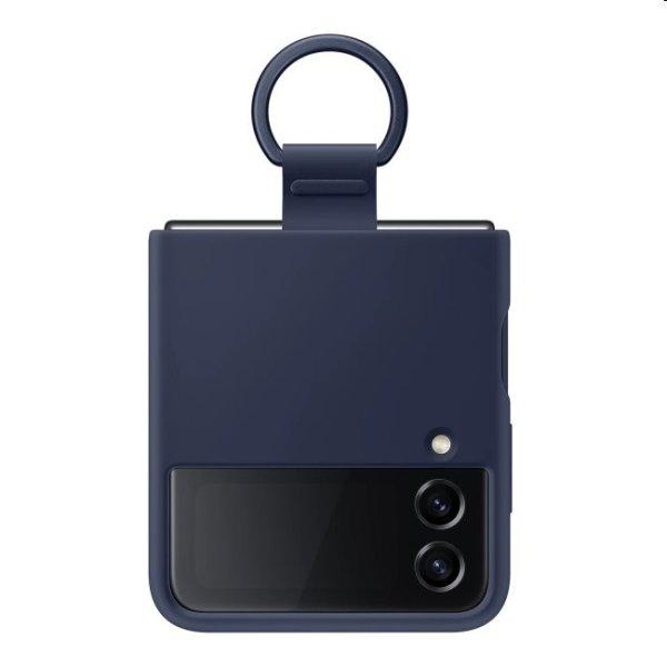 Tok Silicone Cover ujjtartóval for Samsung Galaxy Z Flip4, navy