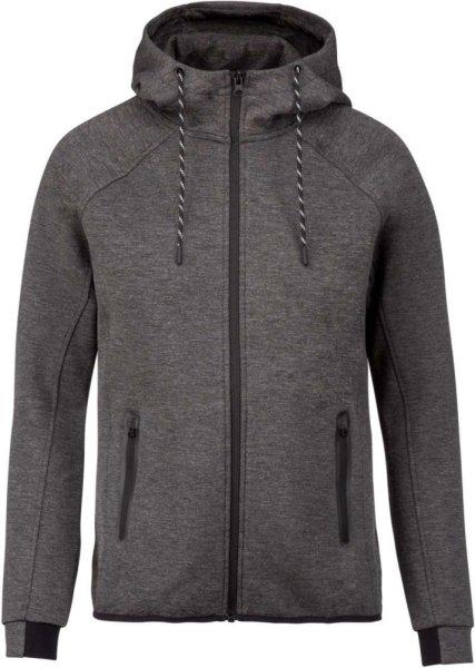 PA358 kapucnis cipzáras vastag sztreccs férfi pulóver Proact, Deep Grey
Heather-XL