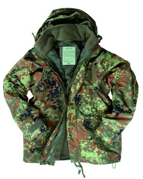 Mil-Tec Kabát US s béleléssel FLEECE flecktarn