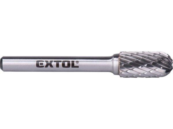 EXTOL INDUSTRIAL keményfém turbómaró (rotormaró), hengeres, kerek orrú,
átmérő 10×20mm/szár 6mm, keresztfogazás