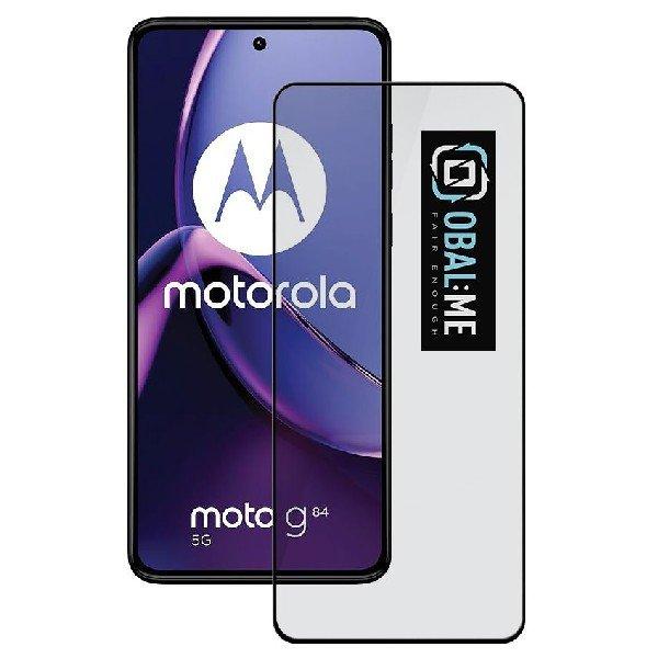 OBAL:ME 5D Edzett védőüveg Motorola G84 számára, fekete