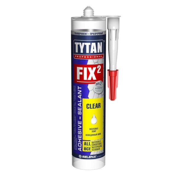 Szerelési ragasztó Fix2 clear színtelen 290ml Tytan