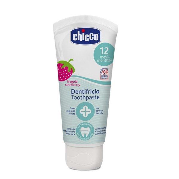 Chicco fogkrém Eper ízű Xilitollal 50ml 12hó 