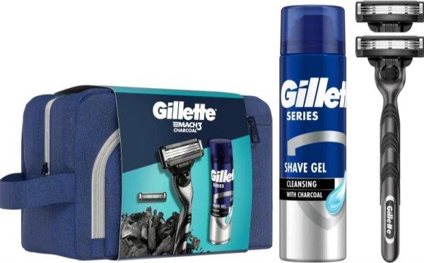 Gillette Borotválkozási ajándékcsomag Mach3 Charcoal