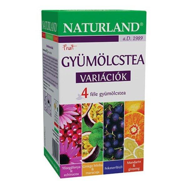 Naturland gyümölcstea variációk 4x5x2 g 40 g