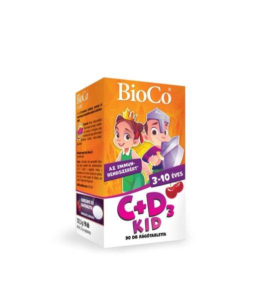 BIOCO C+D3 KID CSERESZNYE TABLETTA 90DB