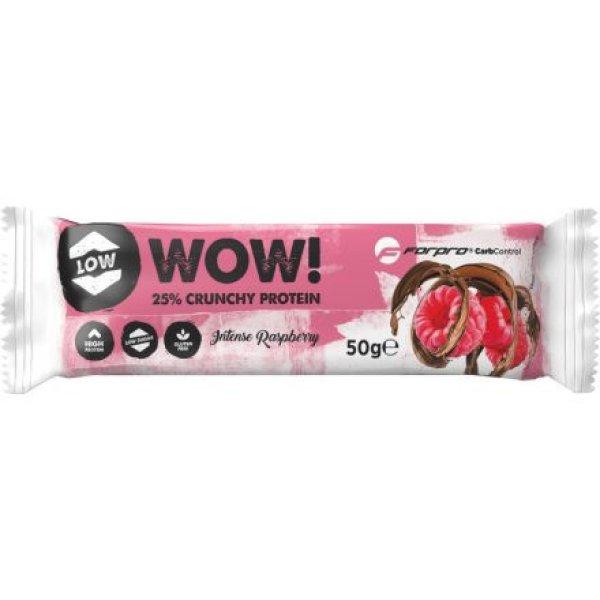 Forpro wow 25% crunchy protein szelet intense raspberry 50 g