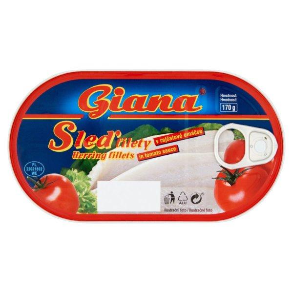 GIANA HERINGFILÉ PARADICSOM SZÓSZ 170G