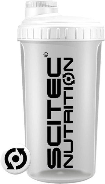 SCITEC SHAKER ÁTLÁTSZÓ FEHÉR 700ML