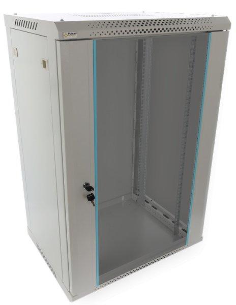 Pulsar RWA1864-G 19" 18U 600x450 fali rack szekrény, lapra szerelt,
szürke, könnyített kialakítás