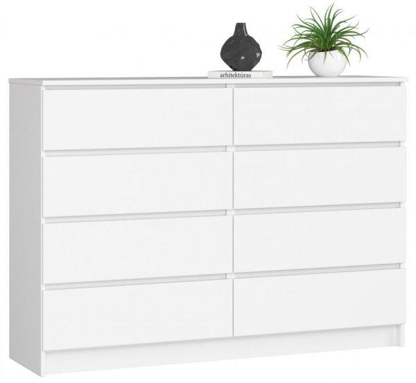 Komód - Akord Furniture K140-8 - fehér