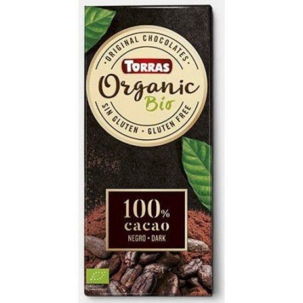 Torras bio 100% kakaótartalmú étcsokoládé 100 g