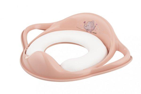 MALTEX WC szűkítő fogantyúval puha Elefánt Minimal - peach rose