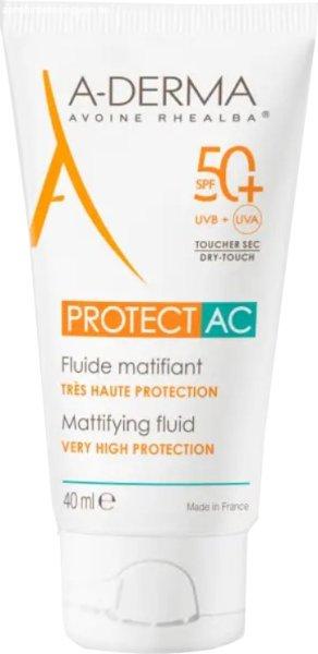 A-DERMA Védő matt fluid SPF 50+ Protect AC (Mattifying Fluid) 40 ml